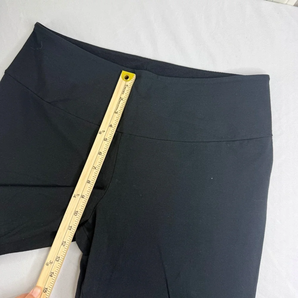 Women with Control Renee Greenstein Black Bootcut Pants Tummy Control Petite LP